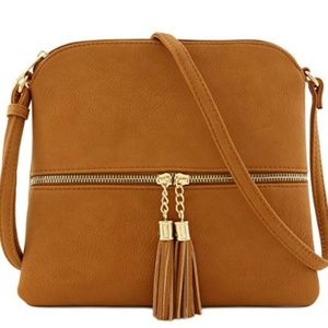 New Lightweight Medium Crossbody Bag with Tassel